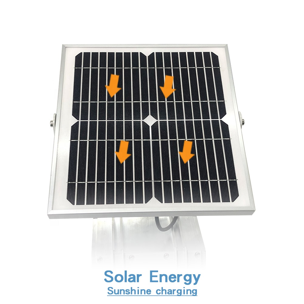 Manufacturer solar traffic warning light beacon light double-sided red and blue light