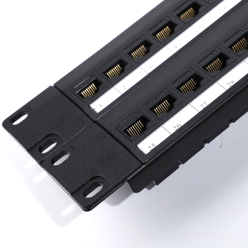 Высокое качество 1U 48 18 порты и разъёмы патч панель UTP FTP сзади сумка RJ45 Панель Крепление