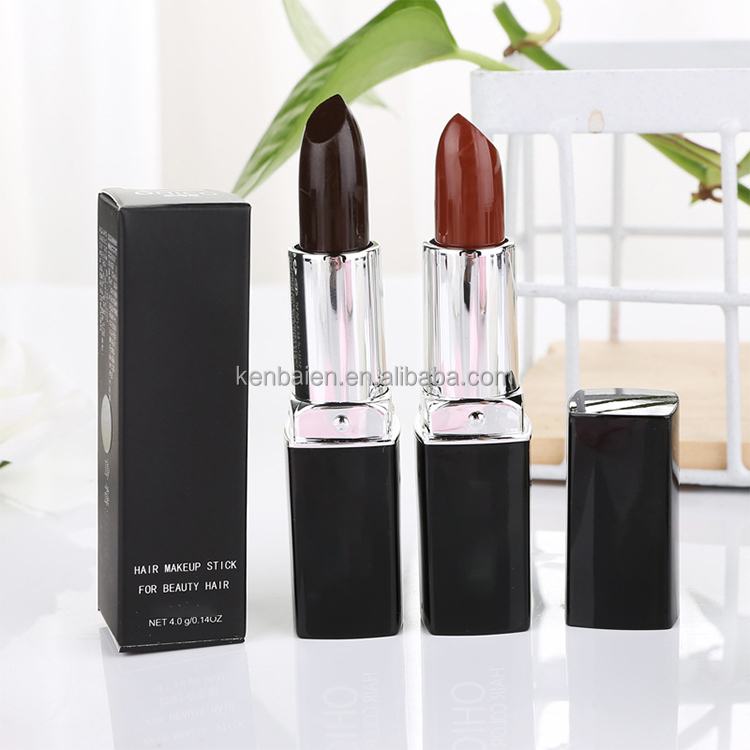 Oem Custom Temporary To Cover White Disposable Lipstick Hair Dye Cream Pen Stick Private Label