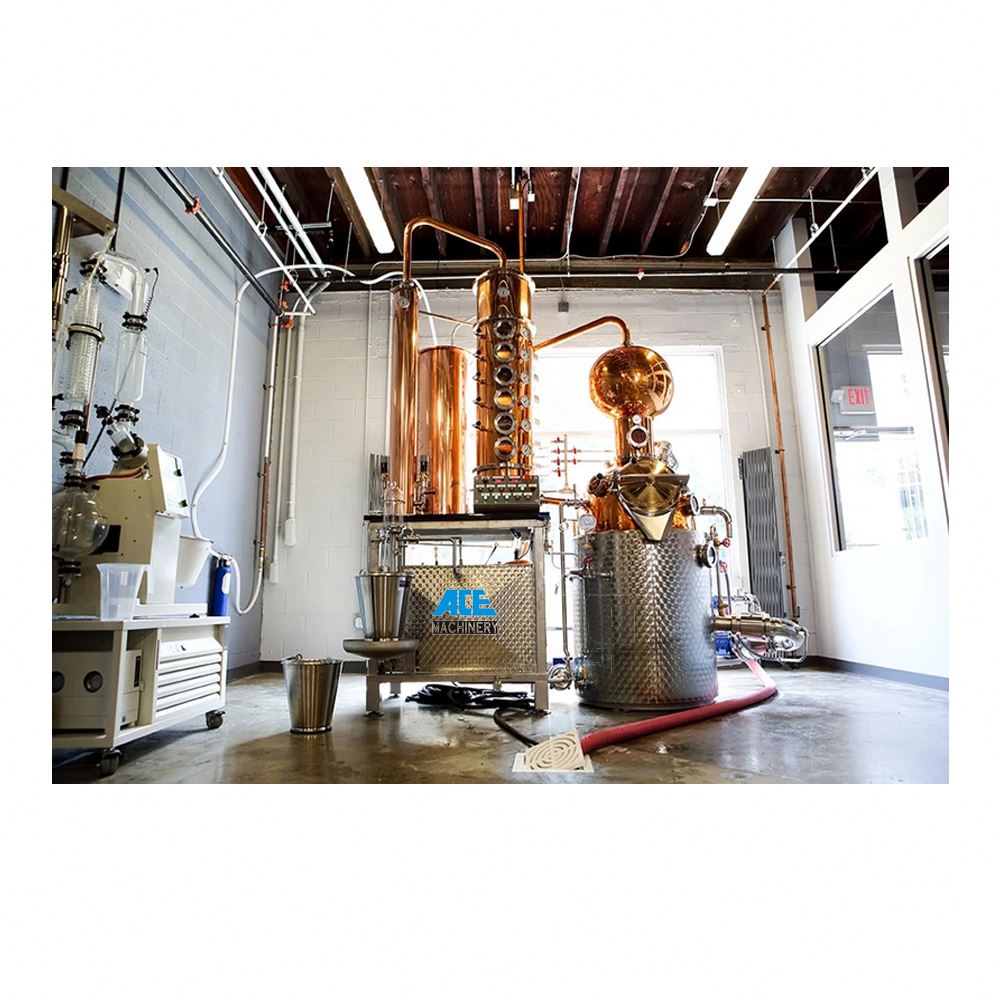 200л 500л 1000л Красный медный спиртовой водочный горшок Still Distiller