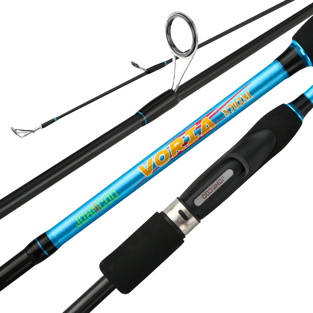 JOHNCOO VORIA 1.98 2.1 2.4 2.7m Spinning Fishing Rod ML M MH Fast Action High Quality Fishing Rods