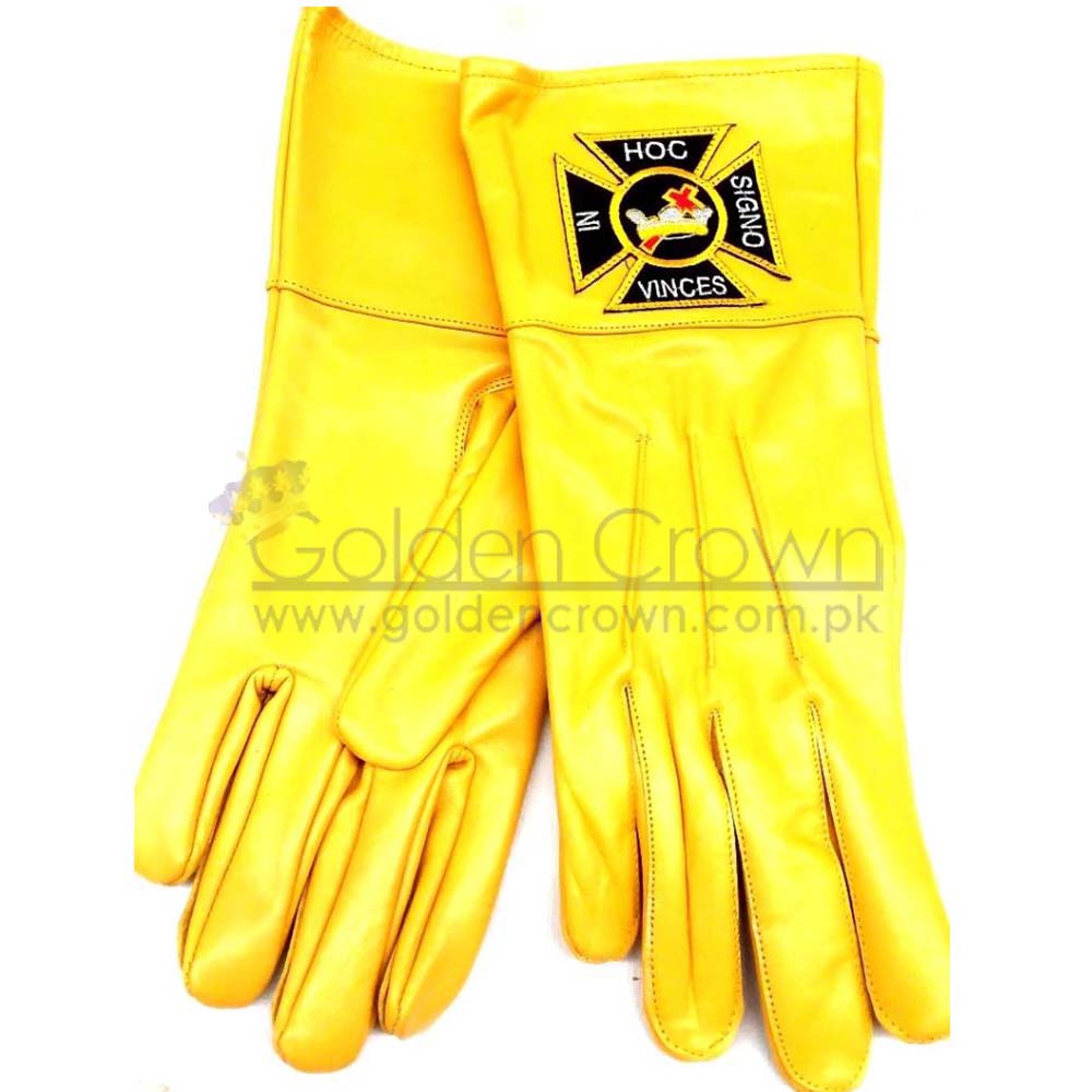 High Quality Wholesale MASONIC GLOVES KNIGHT TEMPLAR SOFT LEATHER | Ceremonial Parade Leather Gloves Supplier