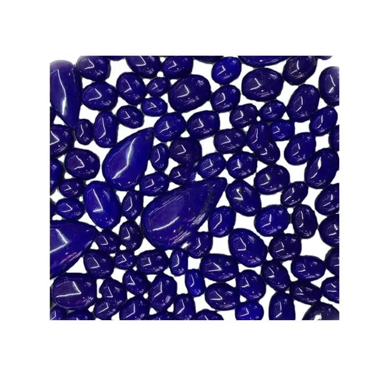 Natural Lapis Lazuli Lapis Pear Oval Lapis Lazuli Gemstone Smooth Cabochon