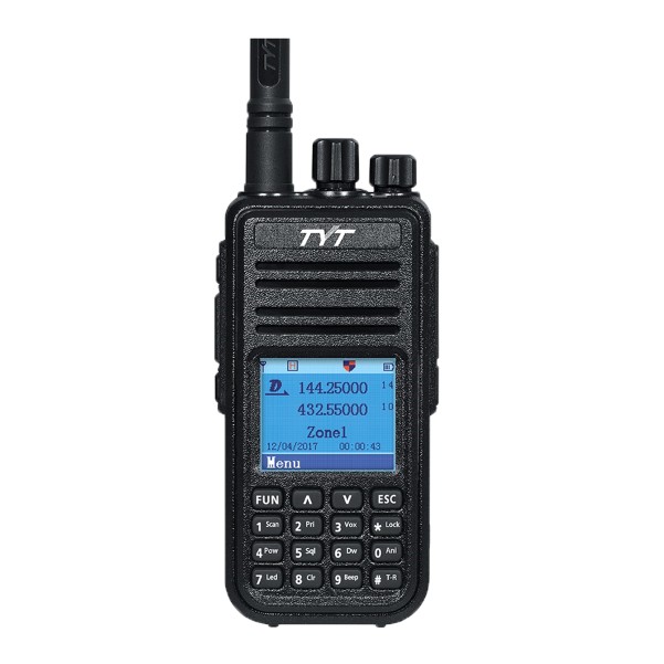 Китайская двухсторонняя цифровая рация walkie talkie TYT MD-UV380 DMR TIER II, рация с двойным временным слотом, одобренная CE FCC