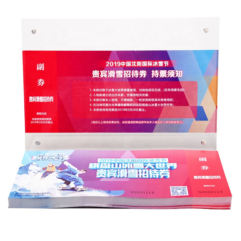 High Quality Arcade Ticket Rolls Custom Scratch off Printed Concert Tickets