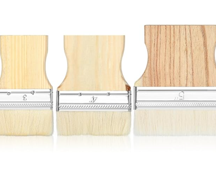 3 Set Art Paint Brushes Painting Brushes for Artists and House Building