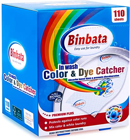 Binbata, коллектор цветов для стирки белья, 110 шт., без запаха, необходимый для домашнего использования, цветная защитная бумага