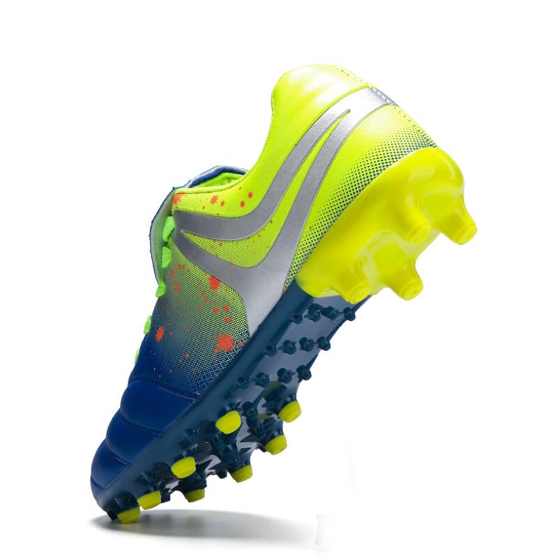New children's football shoes men's low-top long spikes rubber grass earth shoes sports shoes