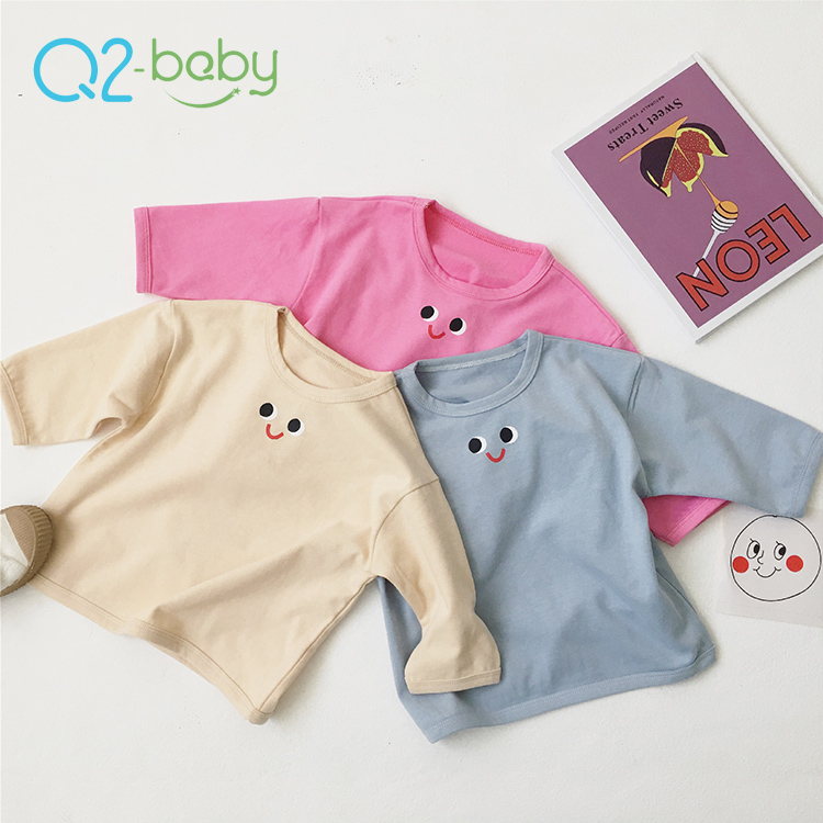 Q2-baby различных размеров, с рисунком глаза, Хлопковые вязаные свитера с круглым вырезом для мальчиков и девочек Рубашка для малышей