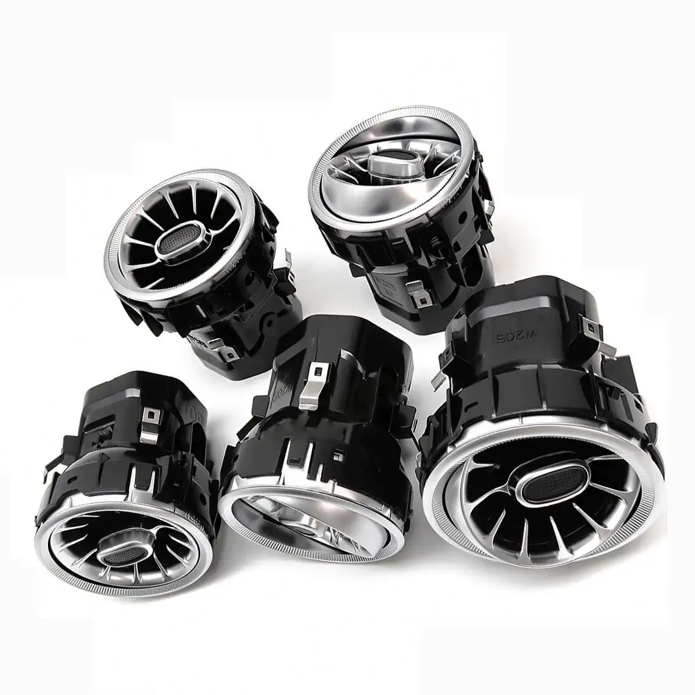 Air vent outlet with ambient light for C-class W205 with 3 colors light