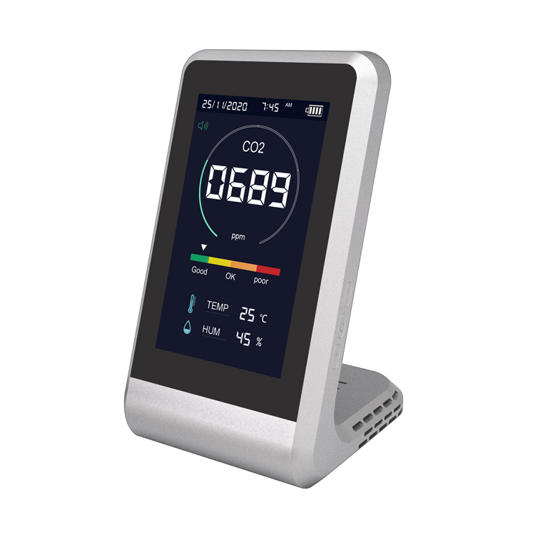 Co2 Detector Desktop Home Carbon Dioxide Detector Portable Mini Air Quality Monitoring Co2 Meter