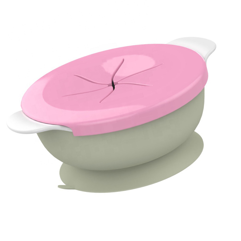 Wholesale Customized New Style Non-toxic BPA Free Food Grade Snack Bowl Set with Straw and Cover for Toddlers