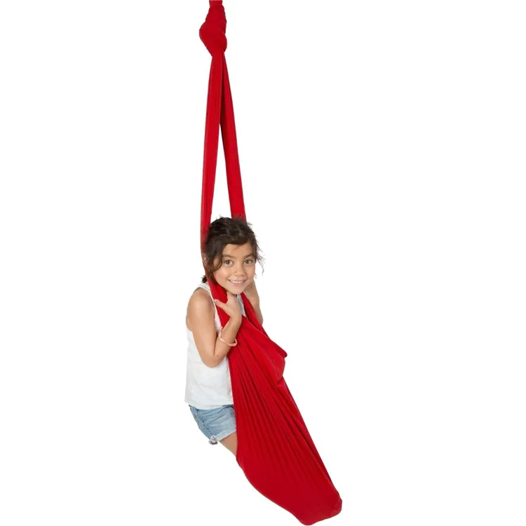 Funny Deep Pressure Silk Nylon Spandex Indoor Sensory Swing for Kids toy