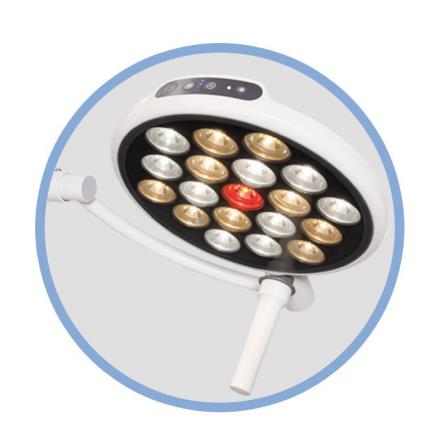 Quality Assurance Metal Material KMS19 Wall-mounted Surgical Led Surgical Light