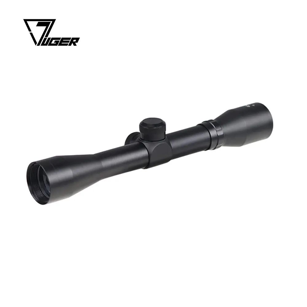 LUGER 4X32 Scope One Tube Glass Double Crosshair Reticle Optical Sight Hunting Scope