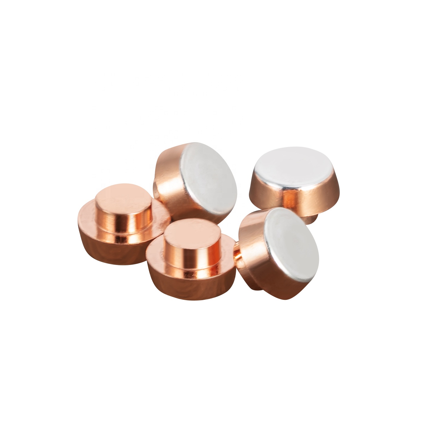 Electrical silver contact point Bimetal silver contact rivets Brass electrical contact points