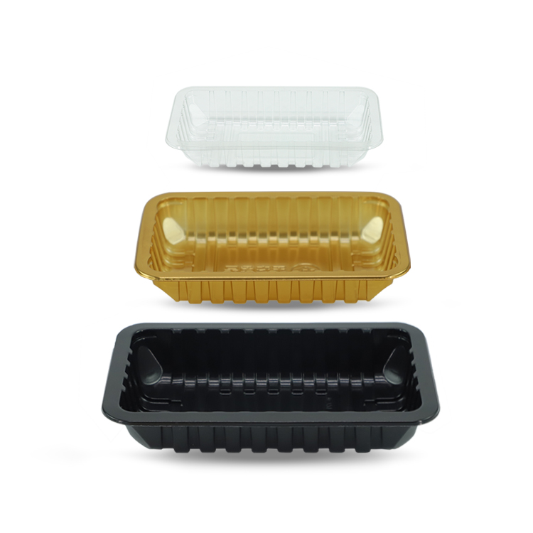 Tipack Custom Disposable Plastic Molding Frozen Food Dumpling Packaging Tray CPET Microwaveable
