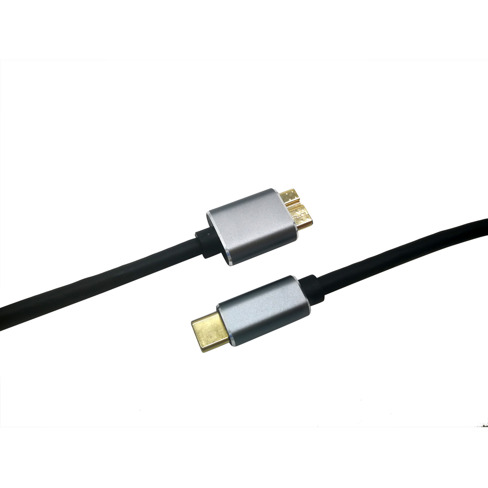 Fast Charging 1m Usb Type C To Micro B Data Cable Usb3.1 Type-c Male To Usb 3.0 Micro B Male Cable For Hard Drive