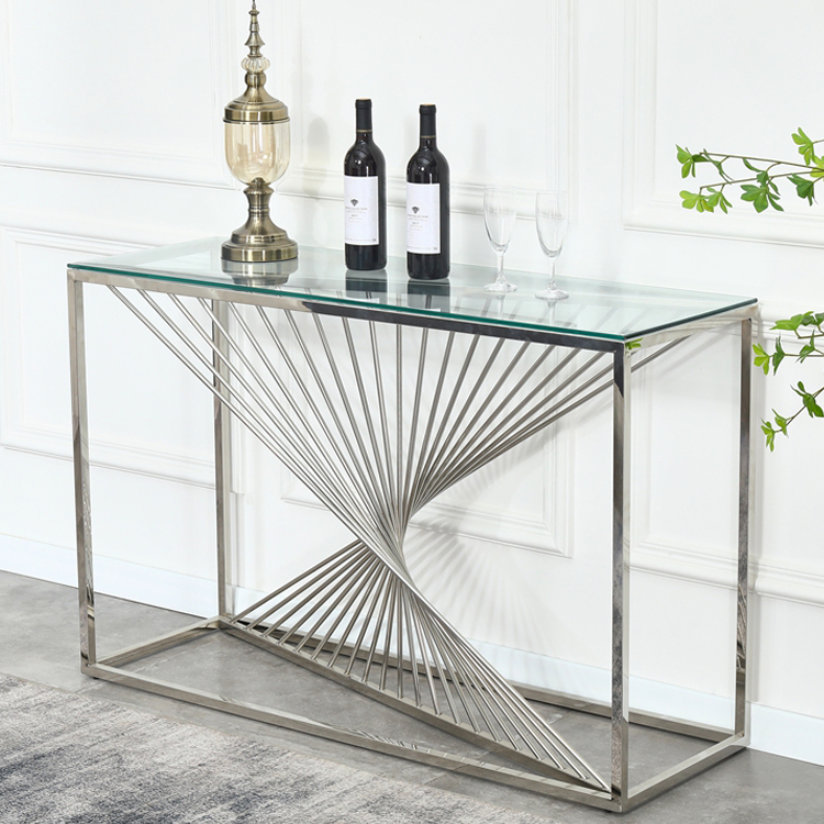 Narrow Table Entry Set De Consol Hall Black Entrance Console Marble Top Way Nordic And Mirror Stainless Steel Wall Glass
