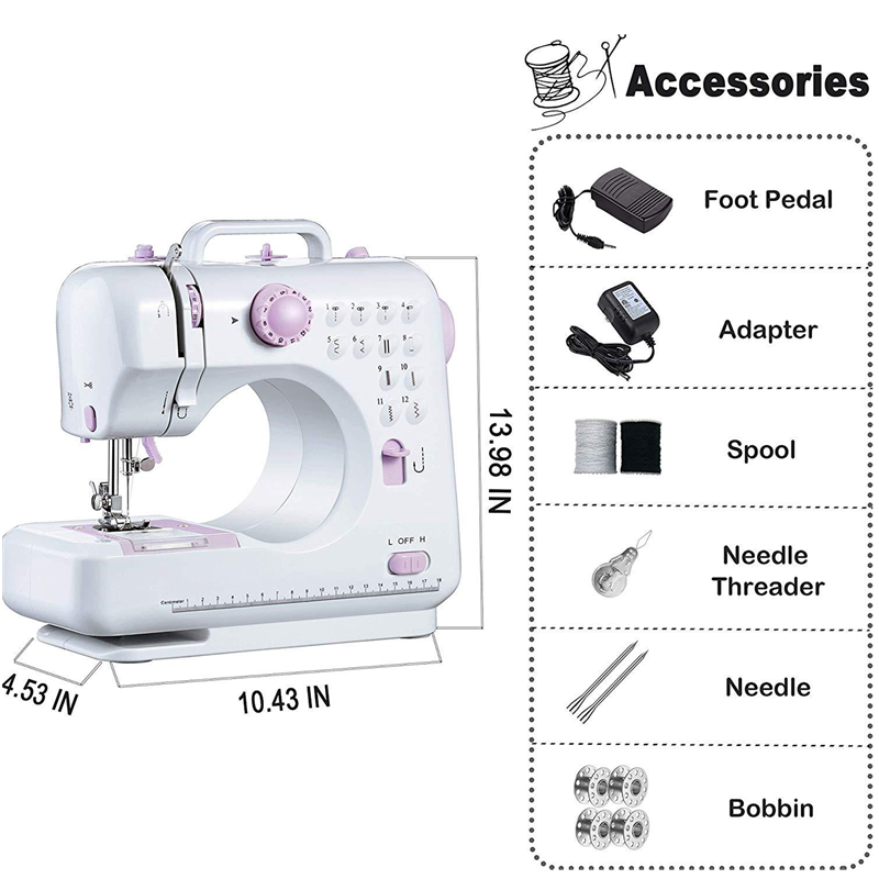Chinese factory price mini maquina de costura automatic multi needle sewing machine