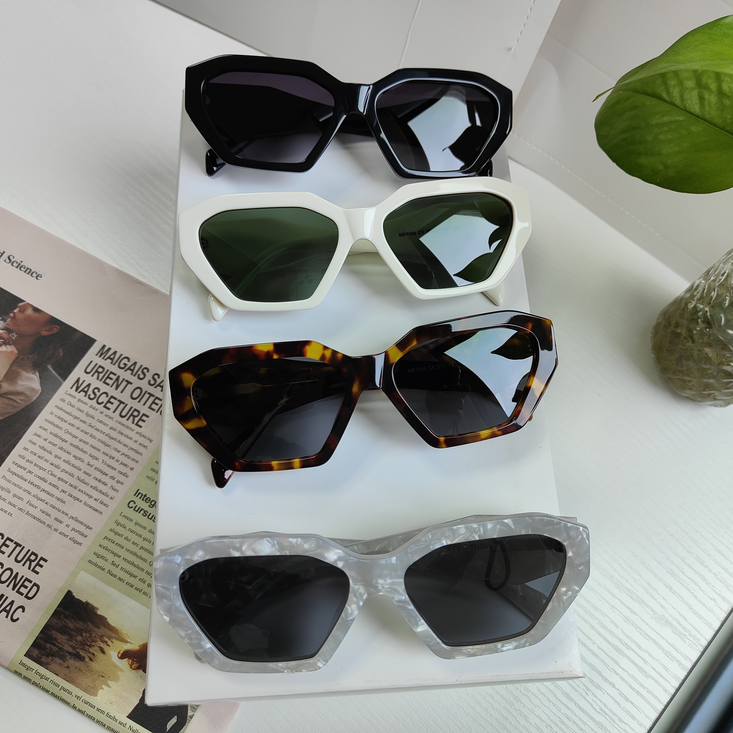 Поляризованные солнцезащитные очки lentes de sol oem с серыми линзами, классические женские и мужские дизайнерские треугольные винтажные ацетатные солнцезащитные очки cateye в стиле ретро