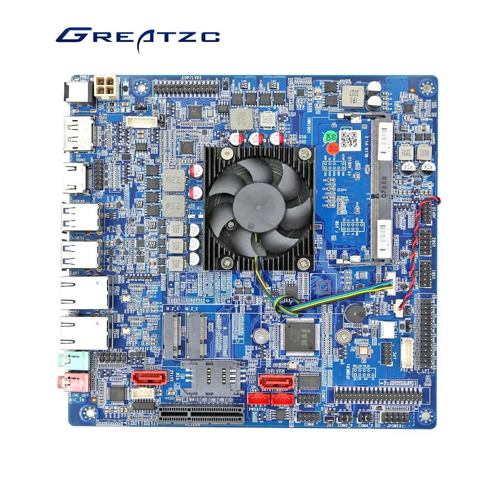 Промышленная материнская плата Mini Itx 8-го поколения ЦП I3 I5 I7 с 2 Ethernet 5 RS232 1 RS485 PCIE X4 промышленная компьютерная материнская плата