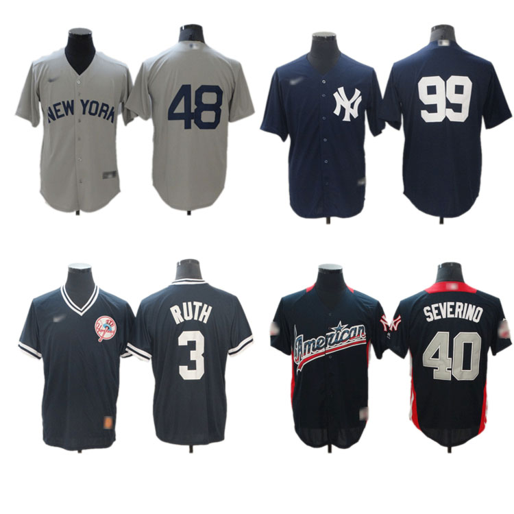 2021 Cheap Custom New York Team Jersey USA American all League Men Baseball Jerseys Shirts