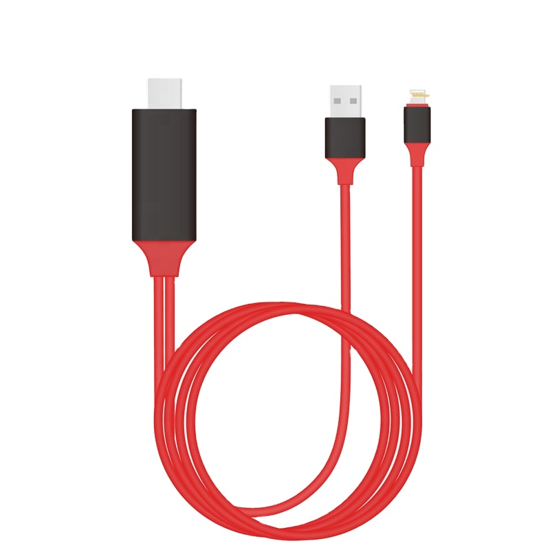 Xput для Lightning iPhone HDMI кабель 8Pin HDTV кабель с USB 2,0 для iPhone