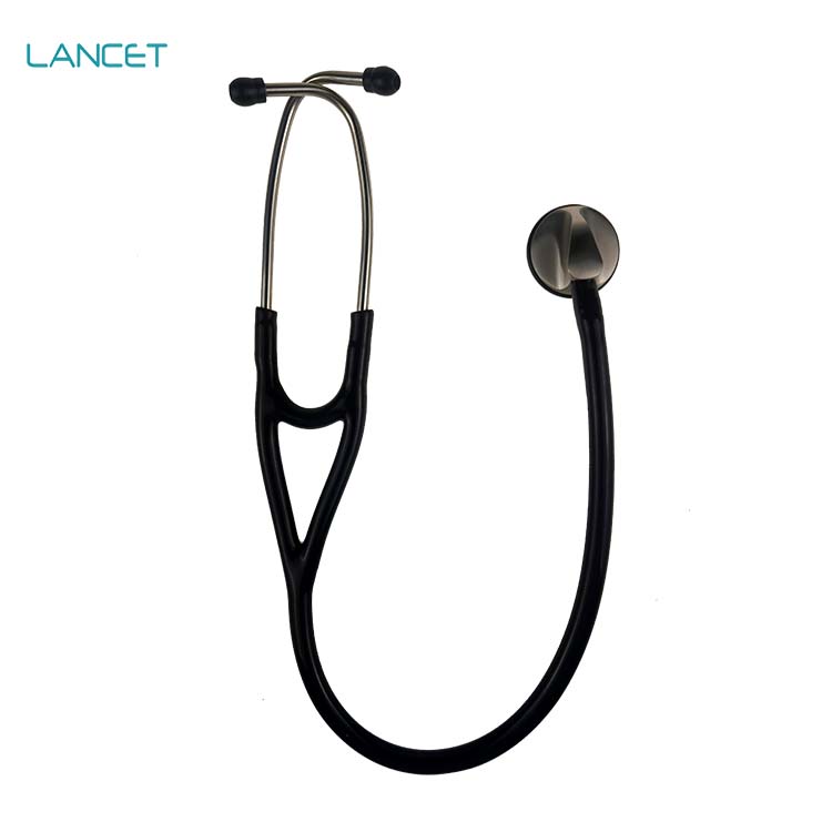 Single Head Stethoscope Professional High Quality Black Color multifrequency Doctor Hospital Use