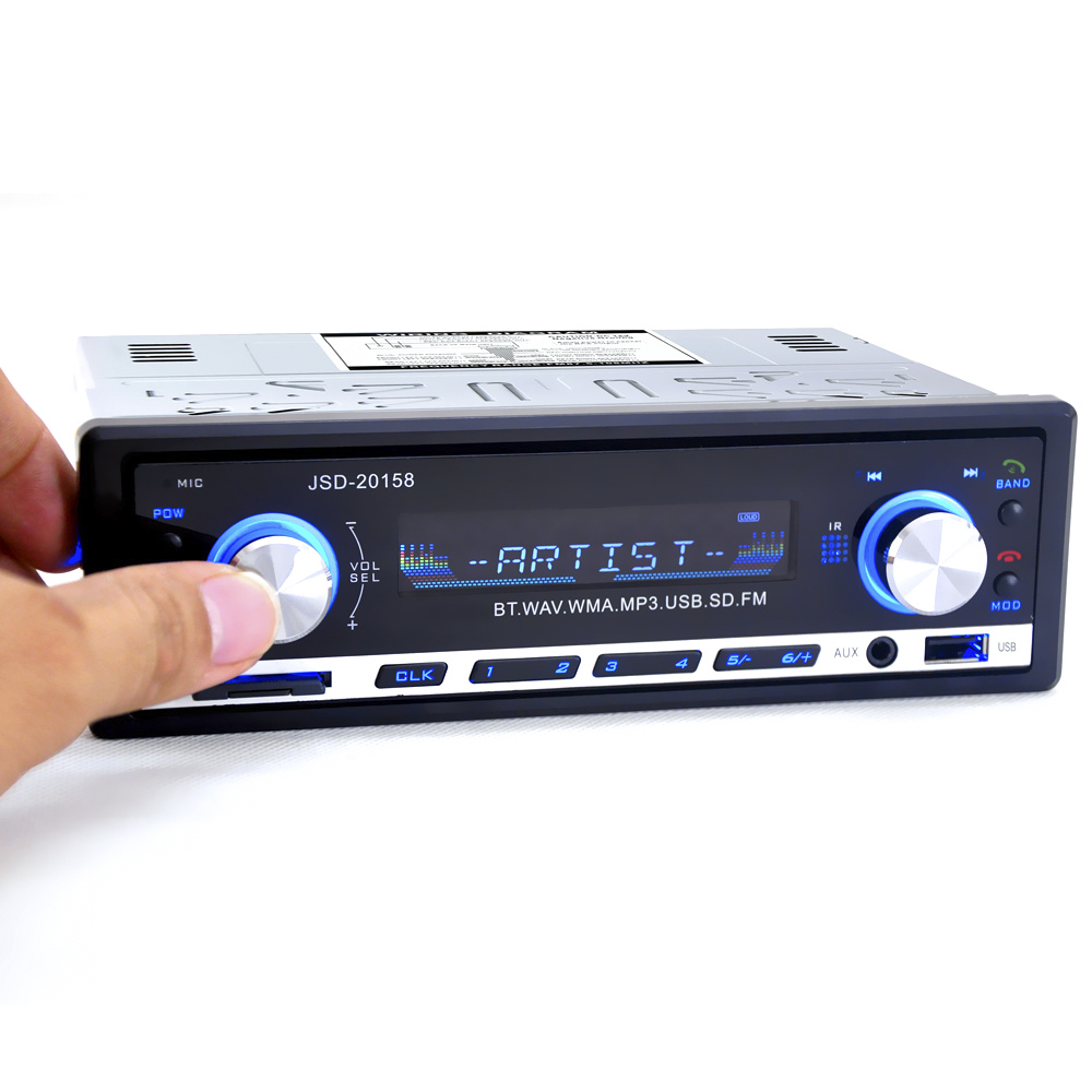 Новый 1 din дисплей fm передатчик mp3 радио стерео музыкальный плеер