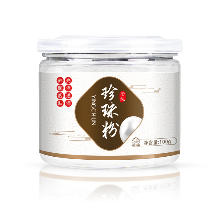 Yanmei Natural Pearl Powder 100g Organic Powder Silky Texture Moisturizing Nourishing AND Hydrating For Daily SPA Brighten Skins