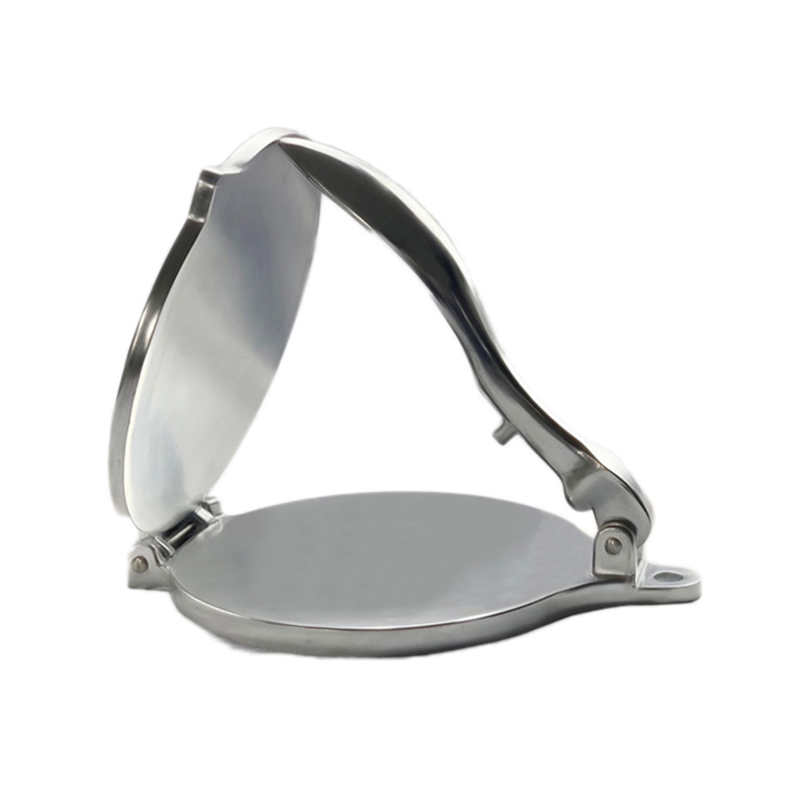 Non-Stick Flour Silver Corn Maker 8 Inches Accessories Aluminum Tortilla Press With Handle