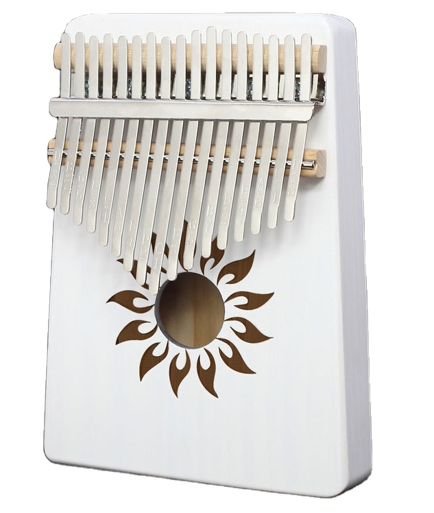 Kalimba на заказ белая картина деревянная Kalimba 17 клавиш портативный Kalimbe для начинающих