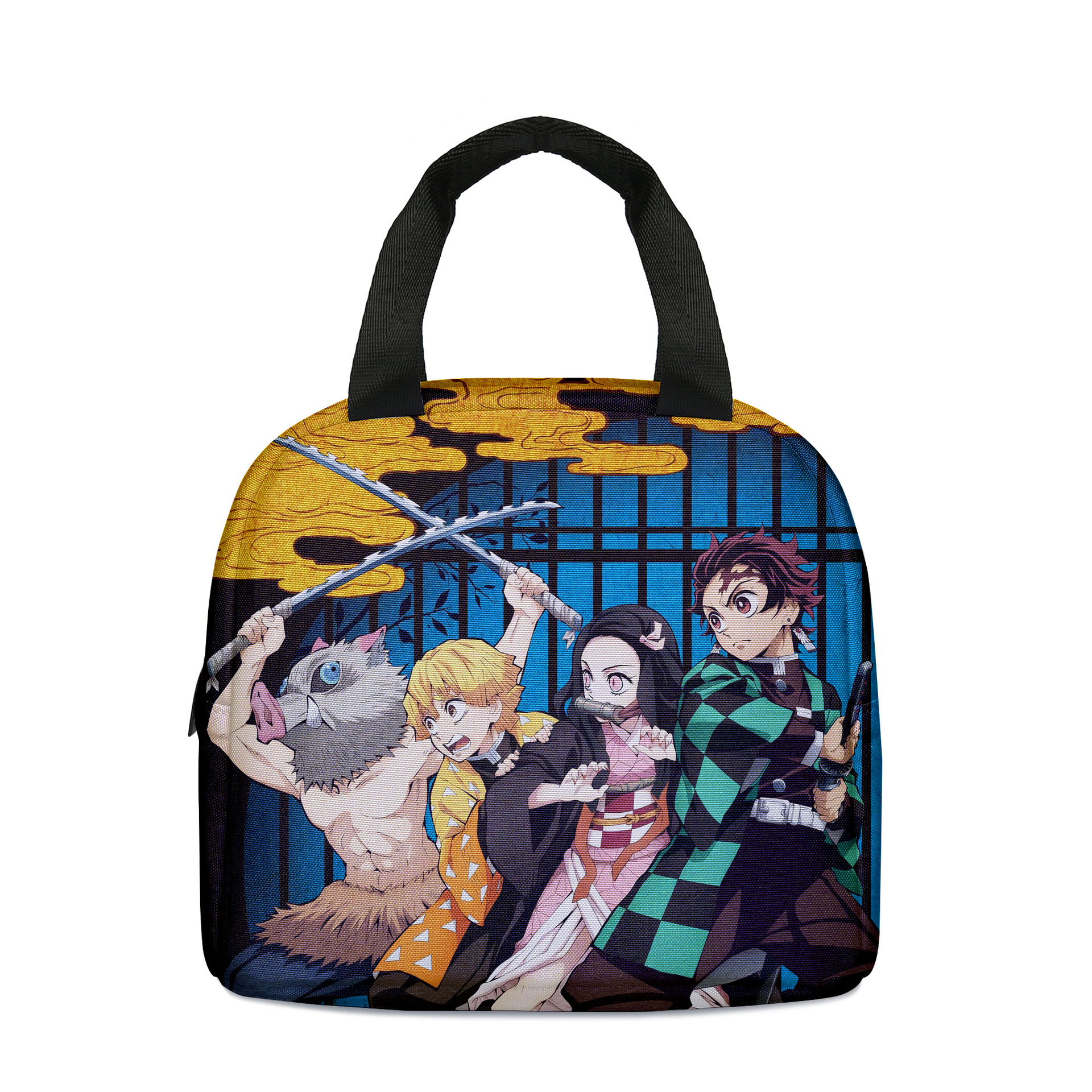 53 дизайна японского смешанного аниме DBZ Sasuke Uchiha Demon Slayer my hero acadamy изолированная сумка для обеда для школьников