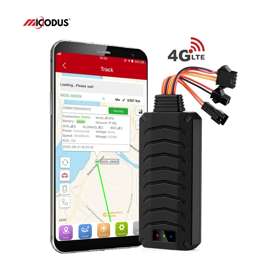 MiCODUS MV790G Cut Off Fuel Motorcycle Location Tracking Device 2G 3G 4G Vehicle GPS Locator Anti Theft Bike GPS Tracker