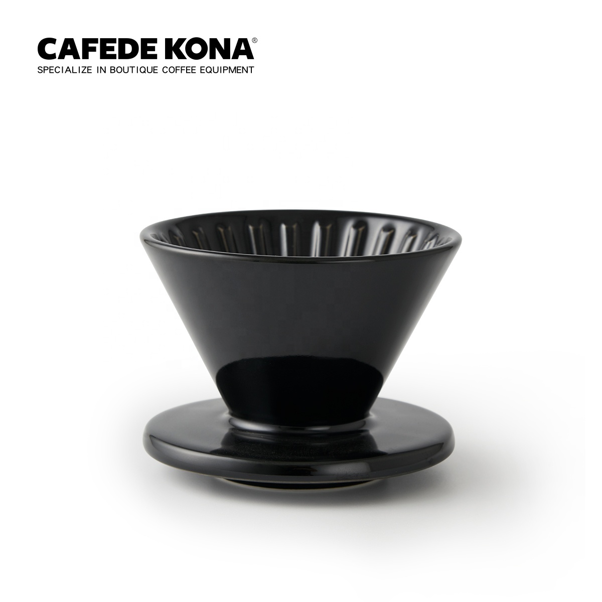 Термостойкий ручной перфоратор CAFEDE KONA с керамическим фильтром для кофе V60 капельница