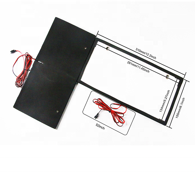 Flat Design Novelty Universal Covers car licence plate led Acrylic custom car plate frame
