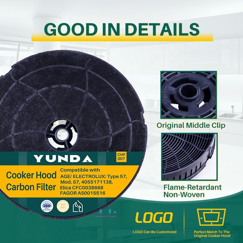 Compatible With AS0015516 4055217501 Model57 4055171138 Type57 CFC0038668 482000009736 Cooker Hood Activated Carbon Filter