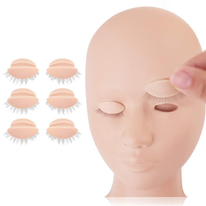 Hot Sale Realistic Practice Mannequin Doll Head For Eyelash Extension Training Lash Mannequin With Removable Eyelids