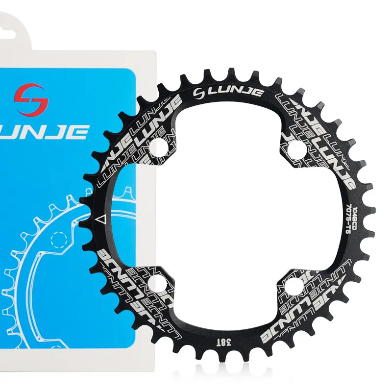 LUNJE Sprocket Mountain Bike Crown Crankset Single Tooth Plate Parts 32/34/36/38T MTB Bicycle Crankset