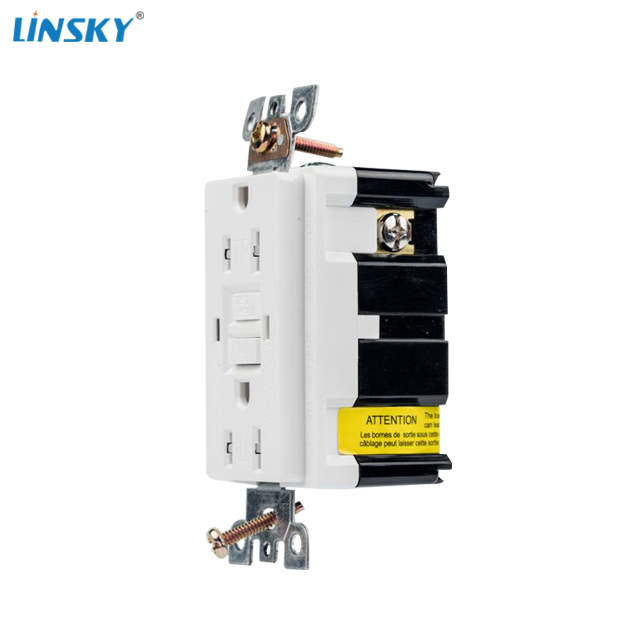 Шанхай Linsky NEMA 5-20R 20A120V 60Hz GFCI защищенный выход с само тестом