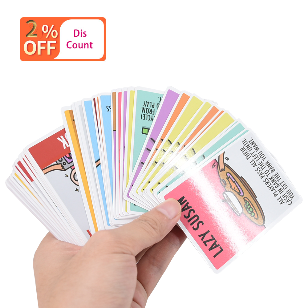 Custom Design Game Playing cards children educational Flash Card with Gift Box
