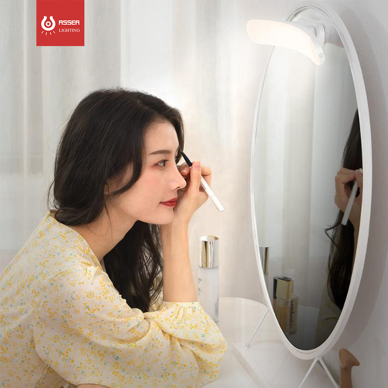 USB LED Mirror Light Makeup Mirror Vanity Light Adjustable Mirror Lamp Portable Makeup Lights For Bathroom Dressing Table