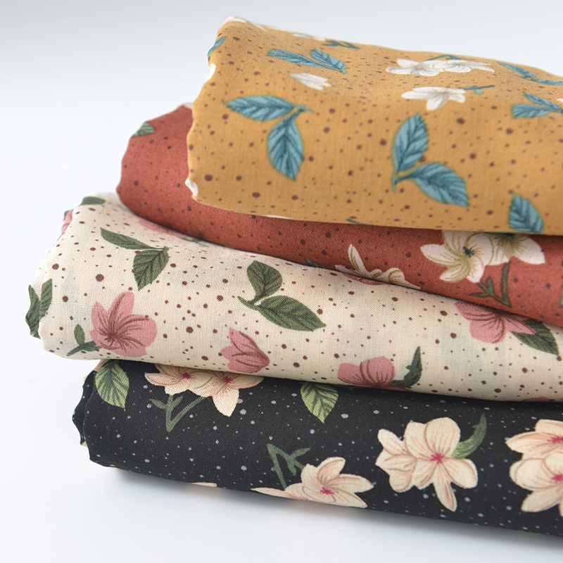 Cotton Fabric Printed Flower For Dress Material Quilting Bedding Baby Bed Sheet Sewing Accessories Fabrics By The Yard 2021