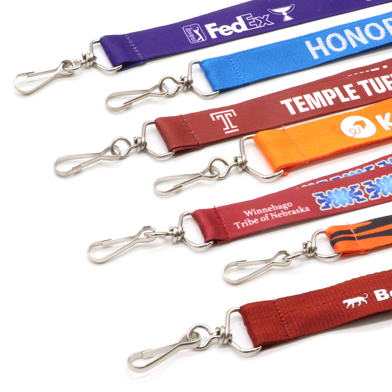 Custom Mini Lanyards Keys Id Card Lanyard Silicone With 100' Retractable Lanyard