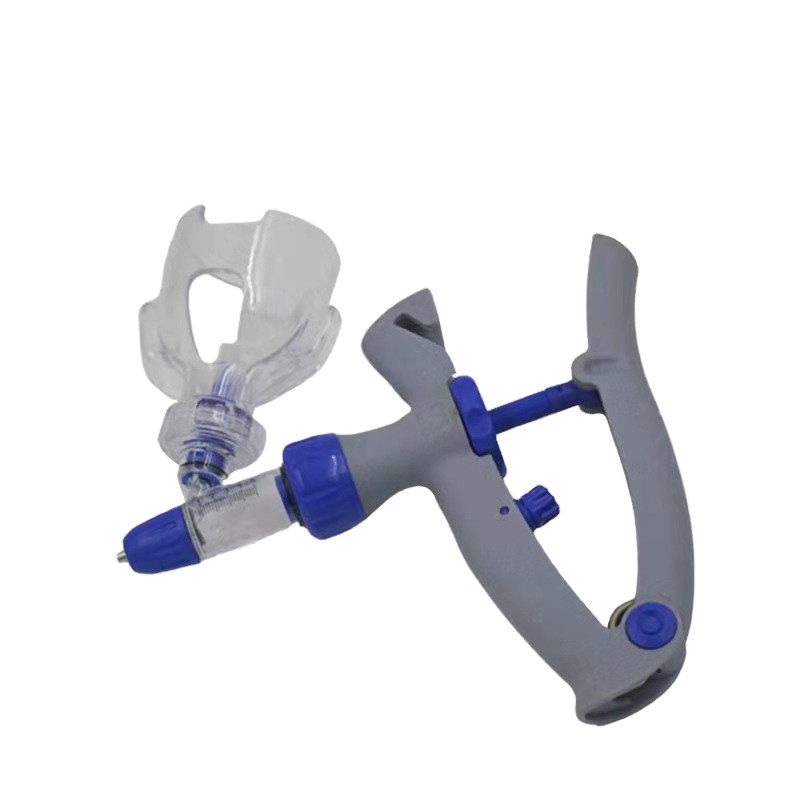 Factory Price Veterinary 1ml/2ml /5ml Continuous Animal Injection Gun Plastic Poultry Vaccine Syringe with bottle for sale