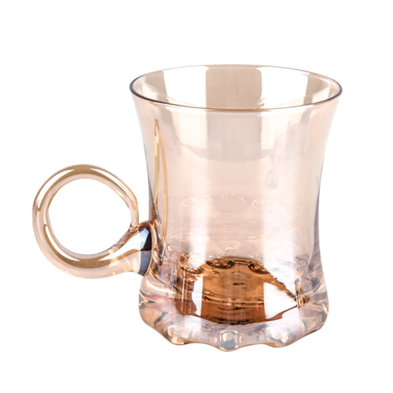 Modern colorful tea coffee glass cup