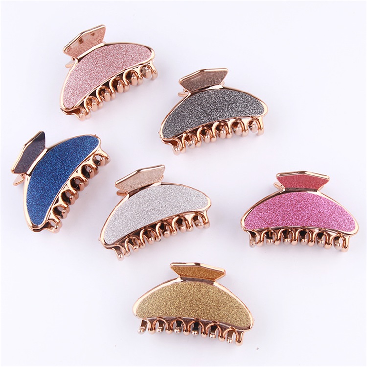 Frosting Hair Claw Clip Women Jewelry Accessories Clamp Wedding Bridal Spring Gold Butterfly Hair Clips