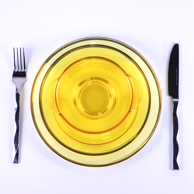 Wholesale customized high quality glass plate fruit supply food bowls and plates