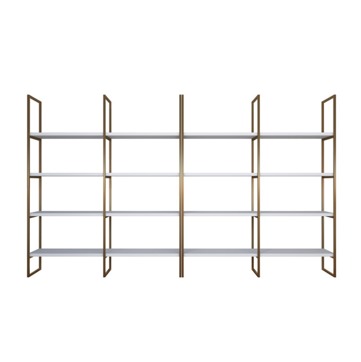 DIY Metal Wooden Wall Mount Hanging Wall Bookshelf With Floating Ladder Rustic